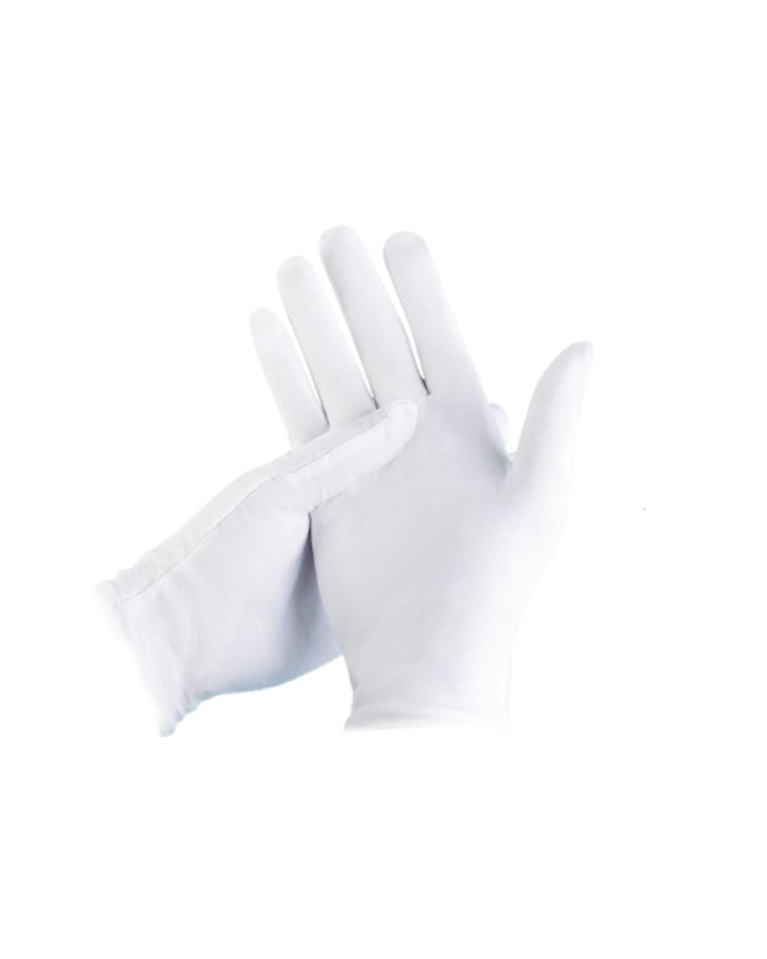 Handschuhe aus Baumwolle, weiß