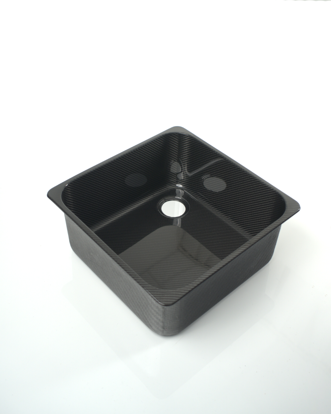 Carbon Spüle für Wohnmobil 35x35x15cm