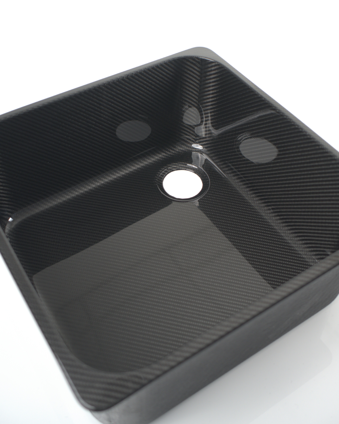 Carbon Spüle für Wohnmobil 35x35x15cm