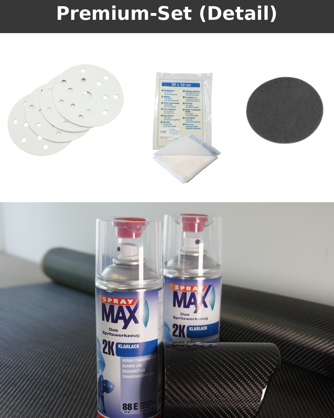 Carbon Laminierung Premium Set