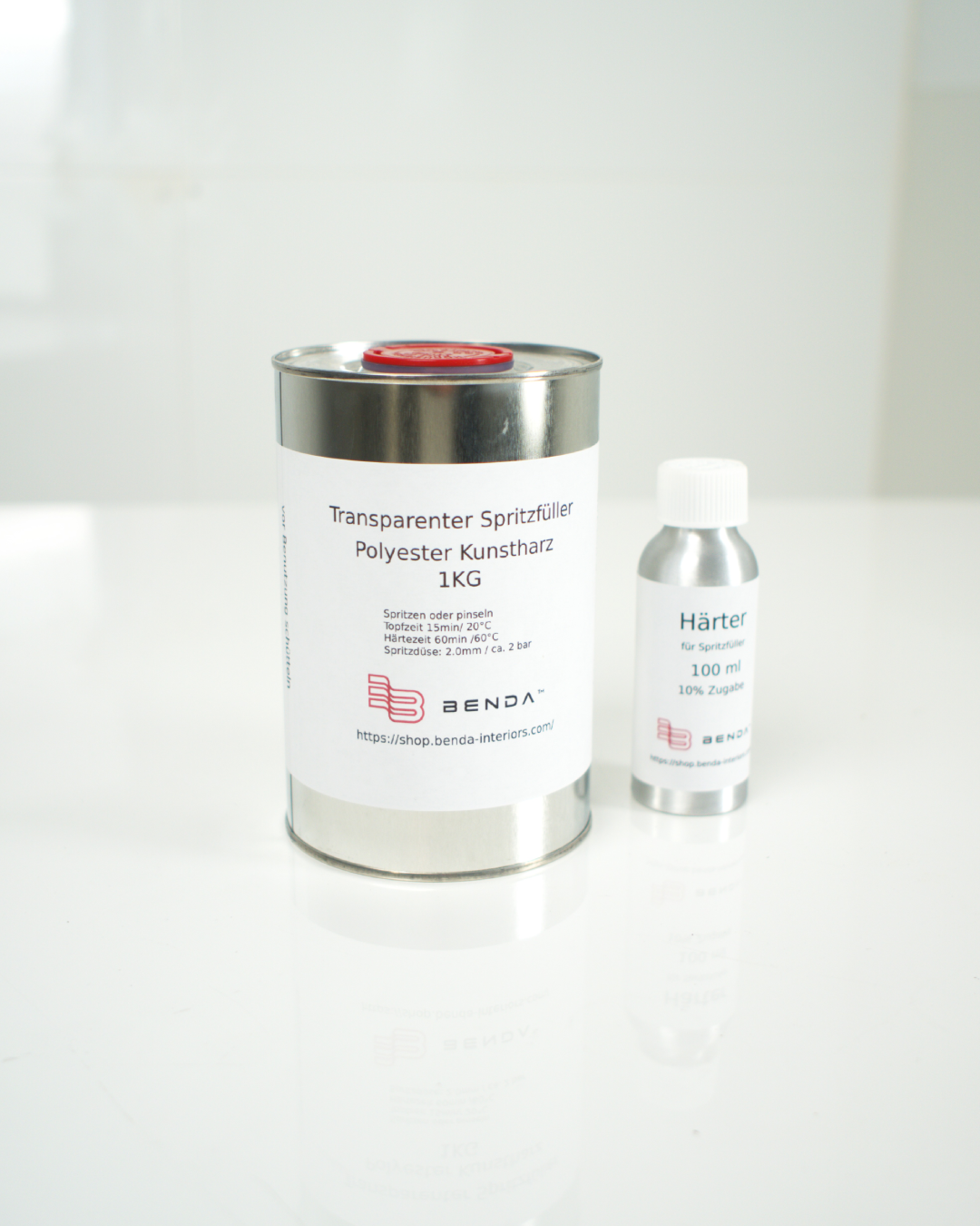 Transparenter Spritzfüller für Carbon Laminierung High Gloss Top Coat