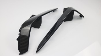 Carbon front spoiler corners fit for Mercedes Benz AMG C63 W205 C205 all parts by BENDA / Glossy