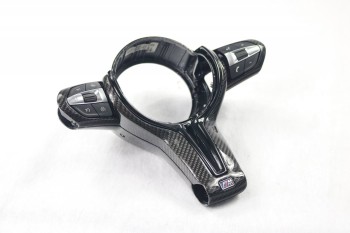 Carbon steering wheel braces package 4 pieces Parts by BENDA / Carbon matt / Black glossy