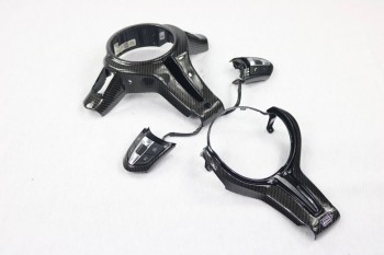 Carbon steering wheel braces package 4 pieces