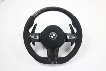 Carbon steering wheel fit for BMW M2 M3 M4 M5 M6 X5M X6M all parts by BENDA / Glossy