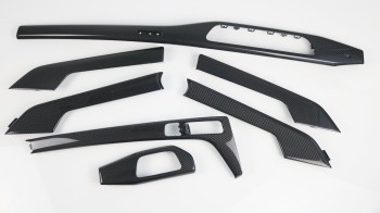 Carbon decor trims fit for Audi A4 S4 RS4 B9 all parts by BENDA / Glossy