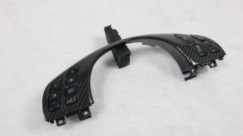 Carbon steering wheel clasp multifunction suitable for BMW E46 all parts by BENDA / Glossy