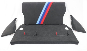 Alcantara Rücksitzbank Ersatz Abdeckung für Überrollbügel Individuell passend bei F22 F87 M2 Competition