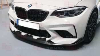 Carbon Fronteinsätze passend für BMW M2 Competition F87 Glänzend
