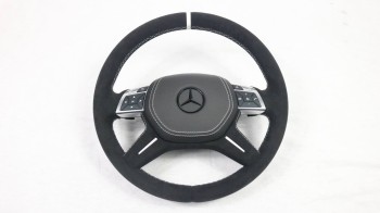 Alcantara steering wheel fit for Mercedes-Benz W166 X166 W463 G63 AMG