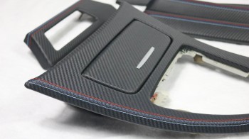 Carbon leather interior trim E90 E91 Nappa carbon and nappa leather / M-seam / parts of BENDA