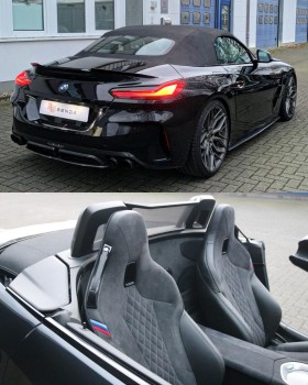 BMW Z4 G29 interior refinement with Alcantara and leather