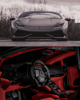 BENDA RED LEDER FINE INTERIEUR FÜR LAMBORGHINI HURACAN