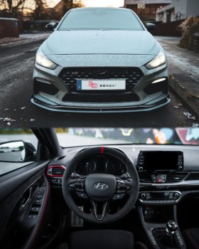 I30N Innenraum mit Forged Carbon und Alcantara