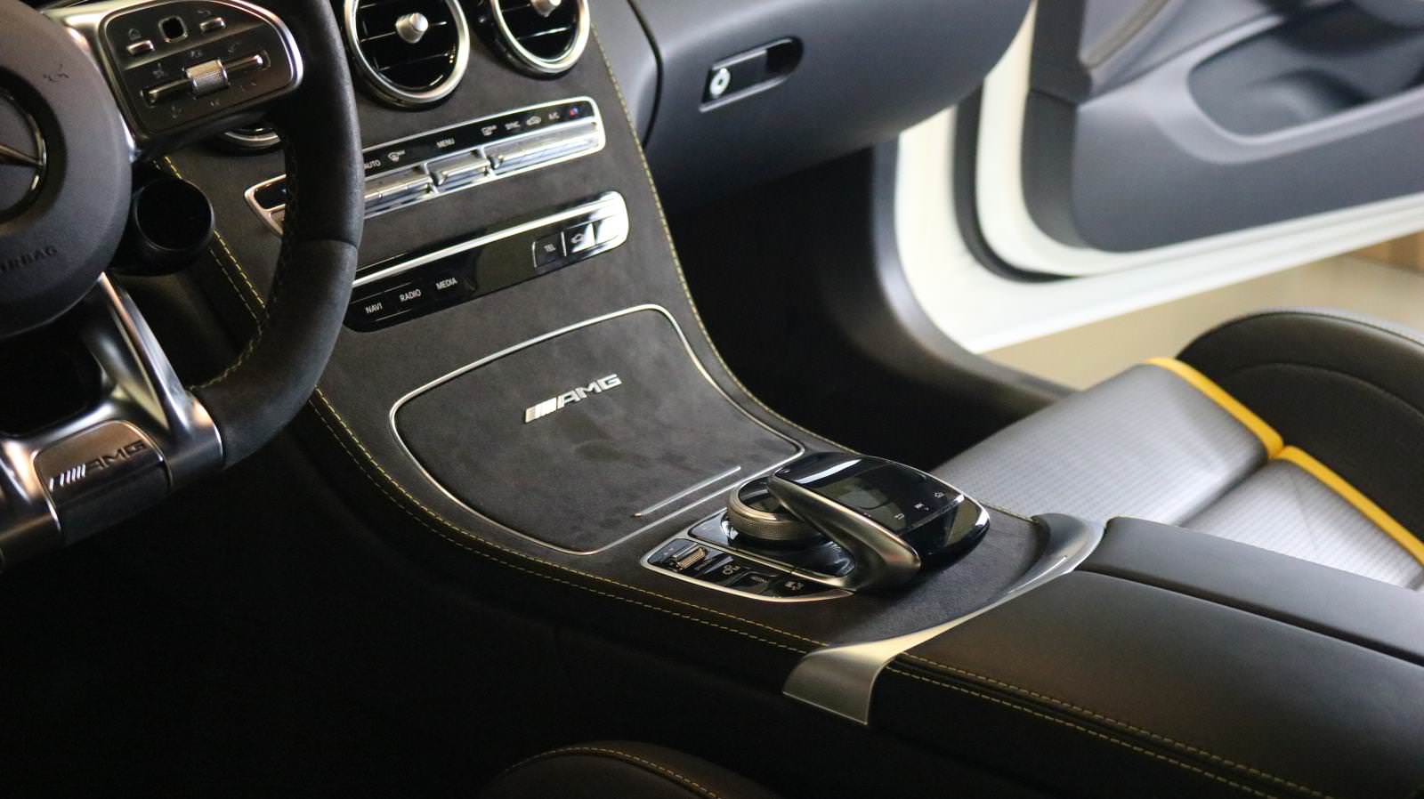 Alcantara center console suitable for Mercedes-Benz C Class W205-B-MK-C205
